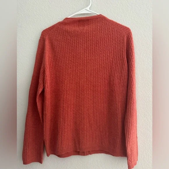 Manrico Cashmere Cable Knit Cardigan 46 - Picture 2 of 6